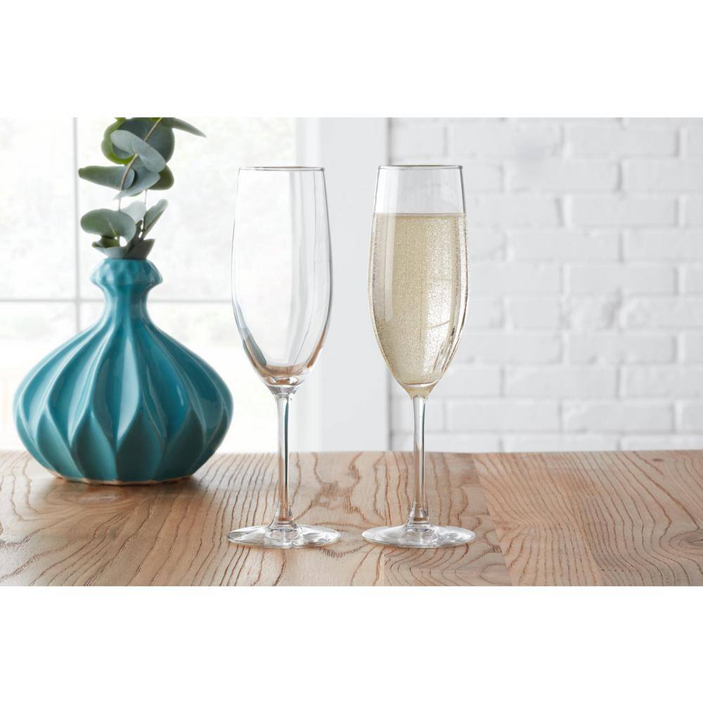 StyleWell 8 oz. Glass Champagne Flutes (Set of 4) P7785