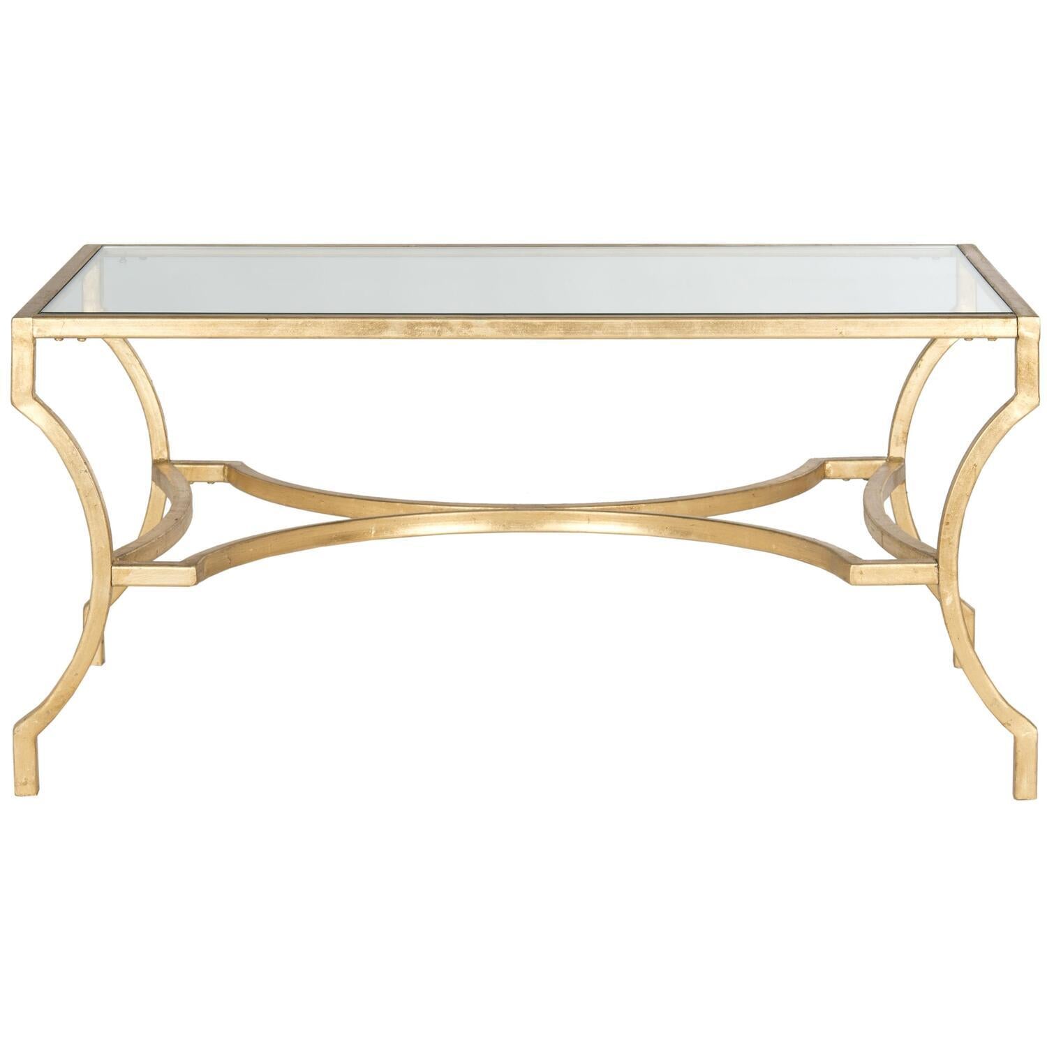 SAFAVIEH Alphonse Coffee Table Gold / Clear