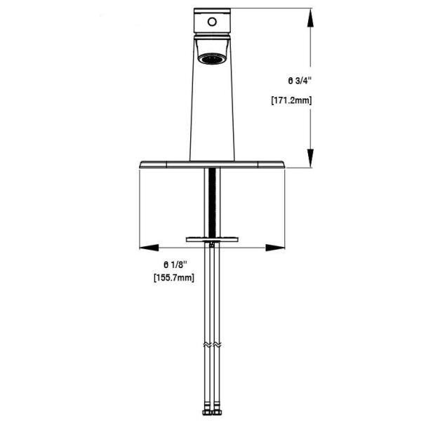 Glacier Bay Kendrick Single Hole Single-Handle Bathroom Faucet in Matte Black HD67095W-6310H