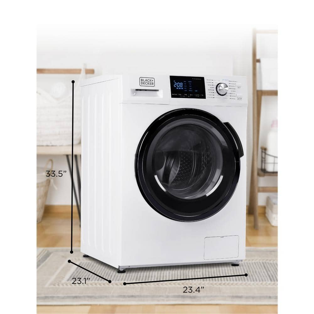 BLACK+DECKER 2.7 cu. ft. All-in-One Washer and Dryer Combo in White