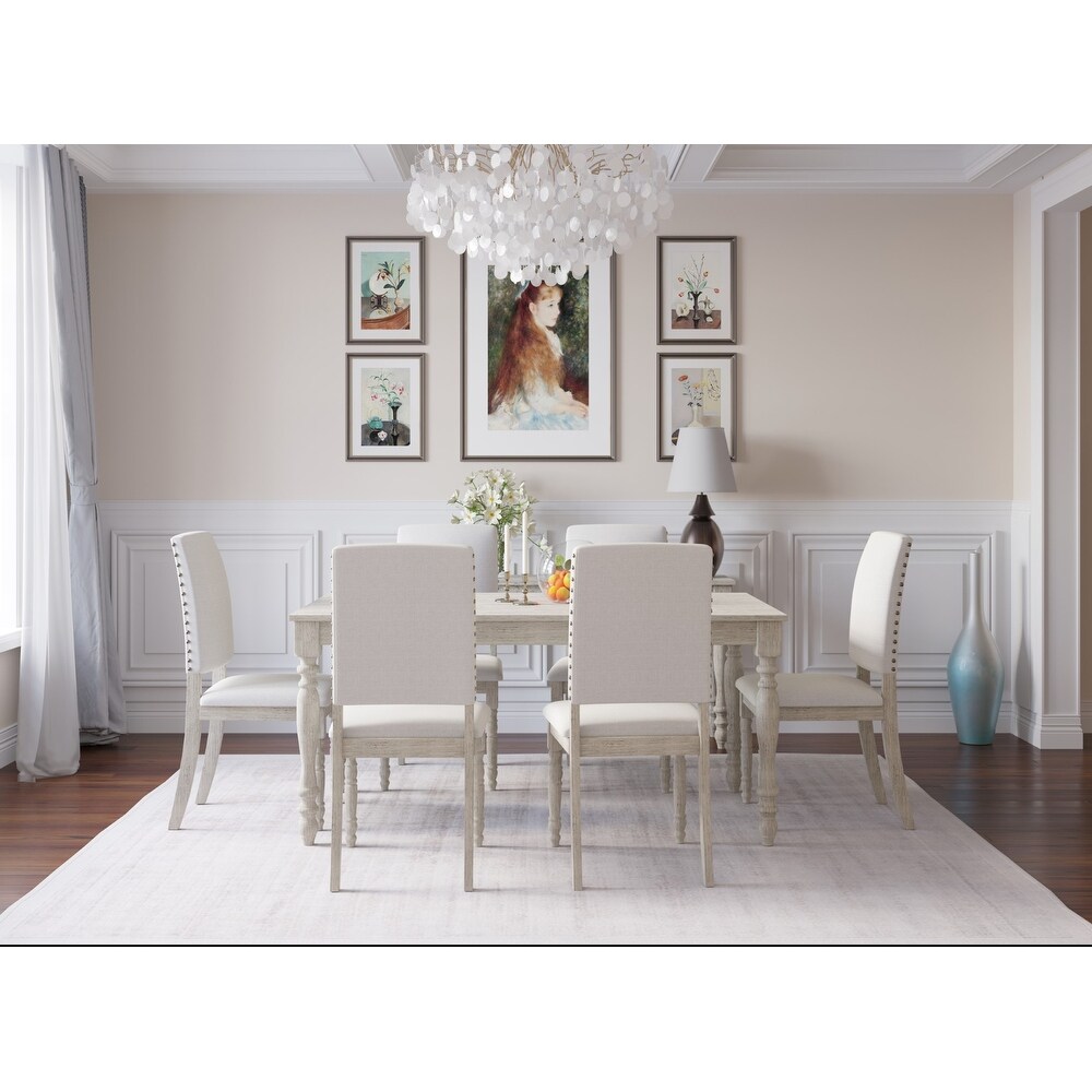 Lily 7 pieces Dining Table and Chair