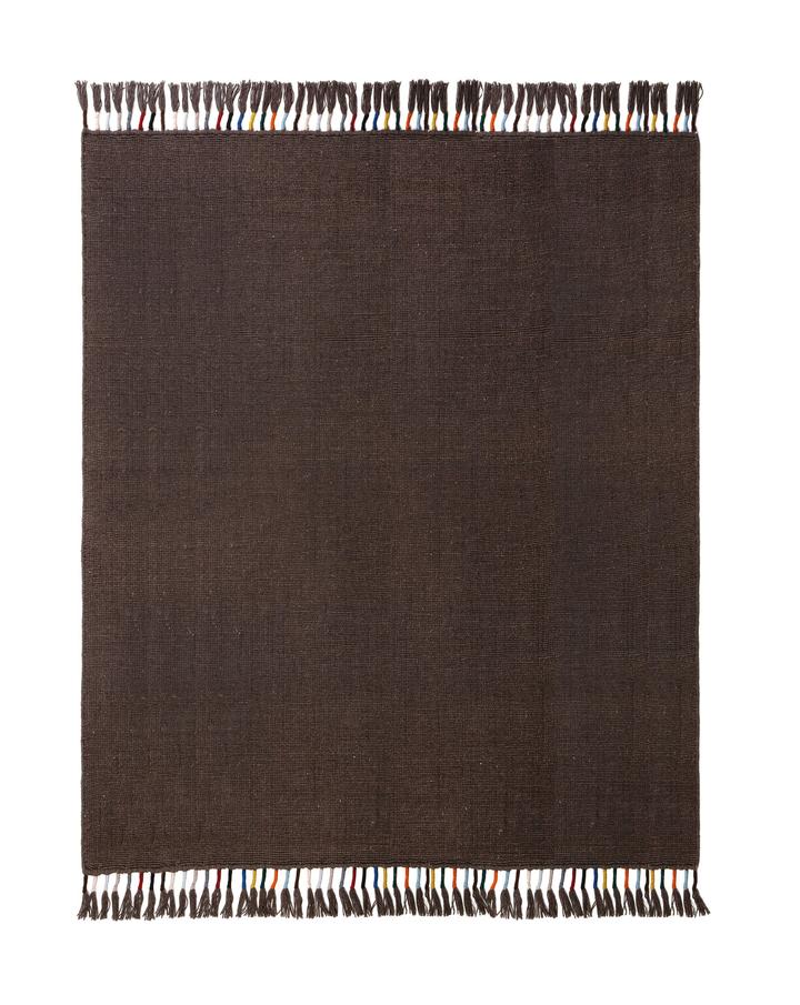 Tassle Handwoven Rug in Mocha in multiple sizes