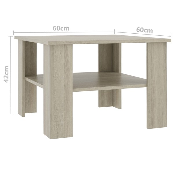 vidaXL Coffee Table Sonoma Oak 23.6