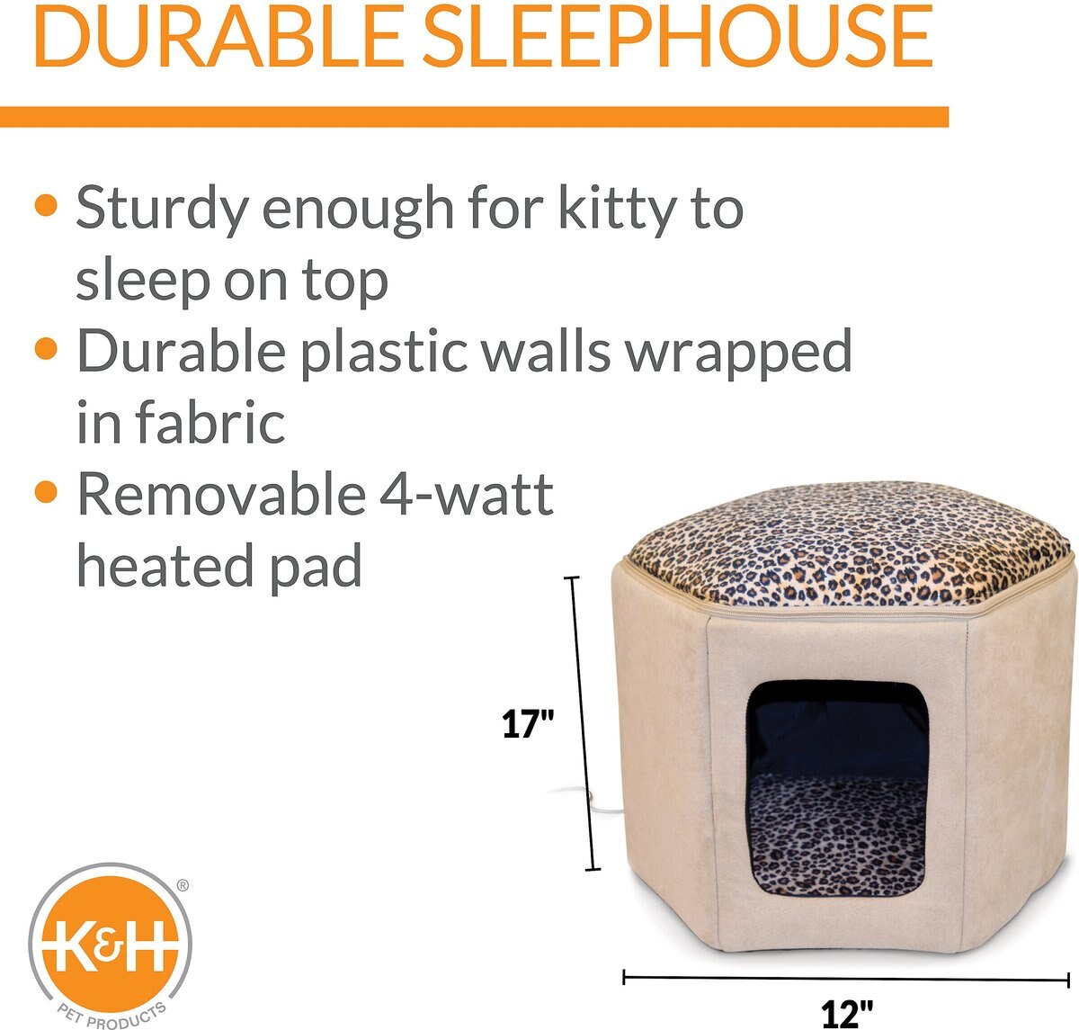 KandH Pet Products Heated Kitty Sleephouse