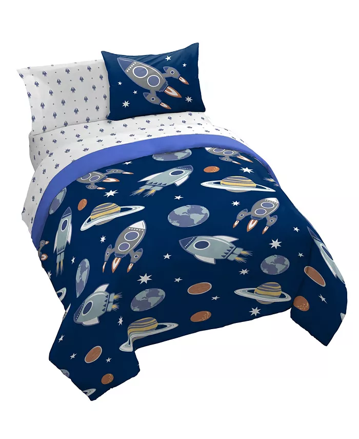 Saturday Park Outer Space 100% Organic Cotton Twin Bed Set