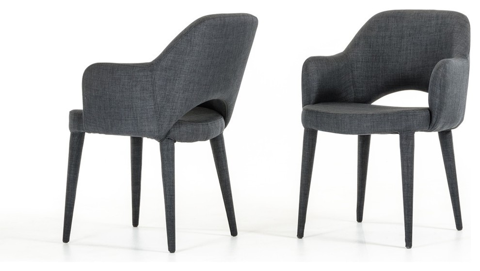 Modrest Williamette Modern Fabric Dining Chair   Midcentury   Dining Chairs   by Vig Furniture Inc.  Houzz