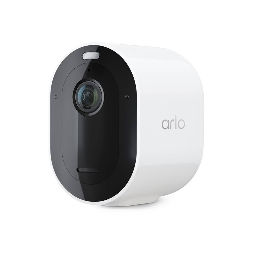 Arlo Pro 4 Spotlight Camera - Wireless Security 2K Video and HDR Color Night Vision 2-Way Audio 1 Pack White VMC4050P-100NAS