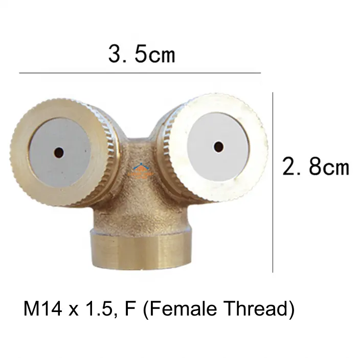 Brass low pressure 1/2 inch Agriculture Garden Irrigation one/two/three/four insecticide pesticide spray head/sprayer nozzle