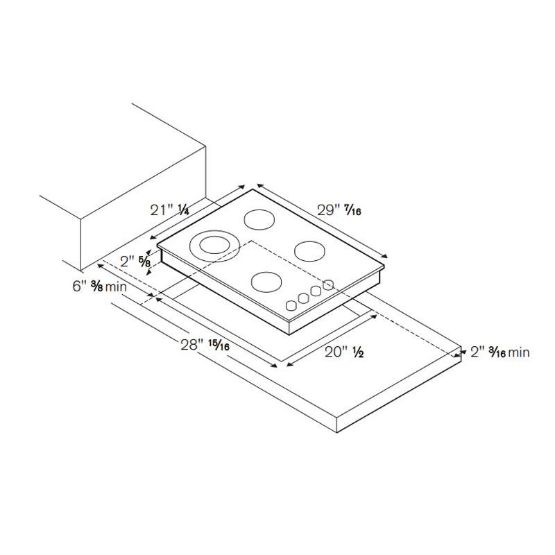 Bertazzoni 30-inch Built-In Gas Cooktop QB30M 4 00 X