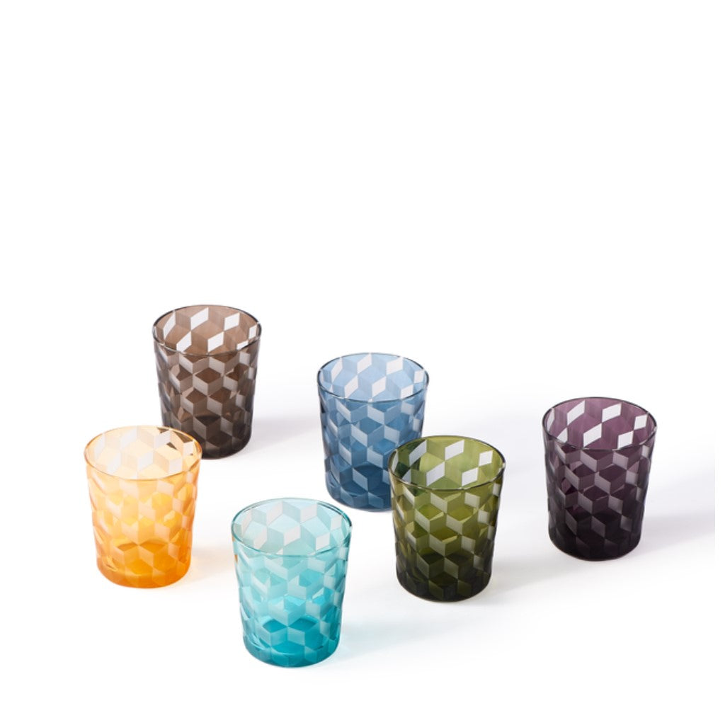 Blocks Tumblers Set of 6