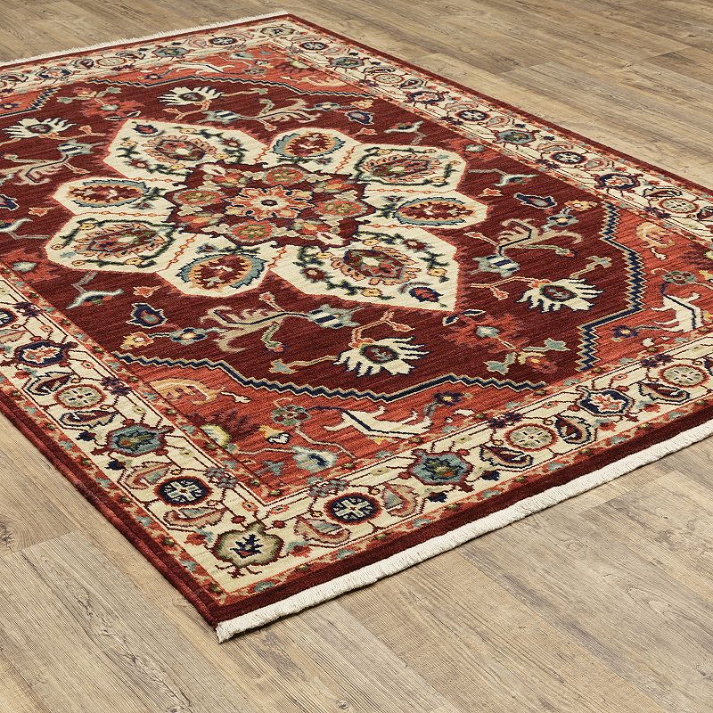 StyleHaven Linwood Medallion Burst Fringed Area Rug