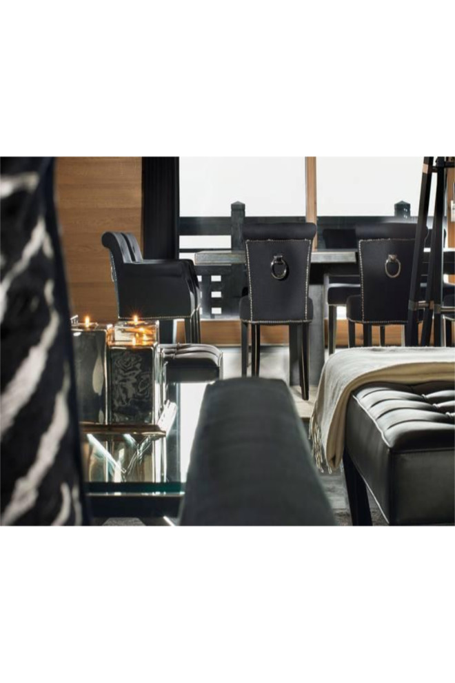 Black Dining Chair  Eichholtz Key Largo   Transitional   Dining Chairs   by Oroa   Distinctive Furniture  Houzz