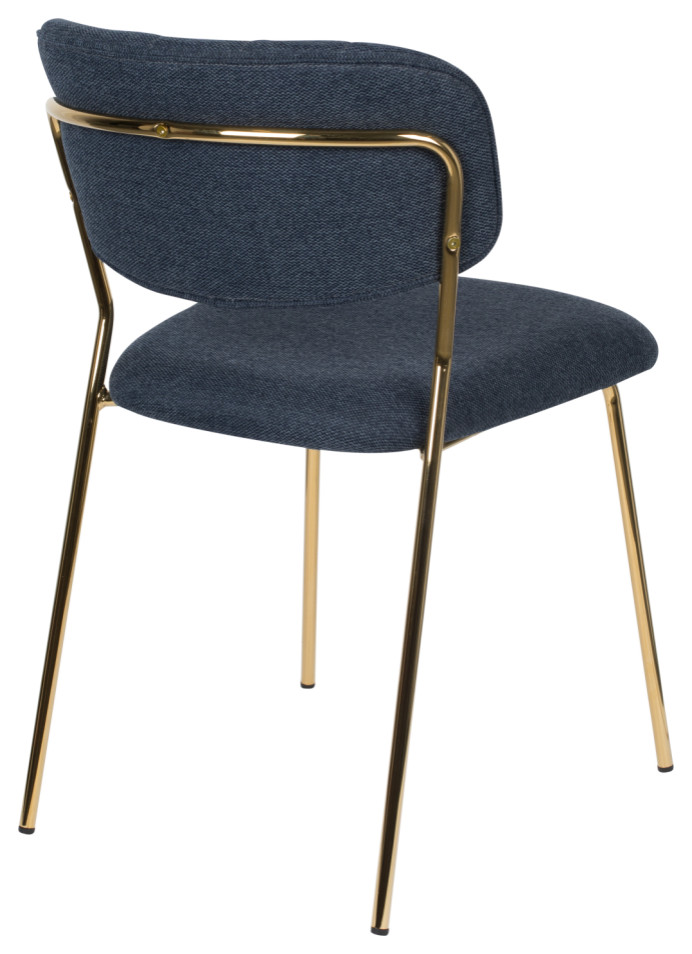 Mixed Fabric Upholstered Dining Chairs (2)  DF Jolien   Midcentury   Dining Chairs   by Oroa   Distinctive Furniture  Houzz