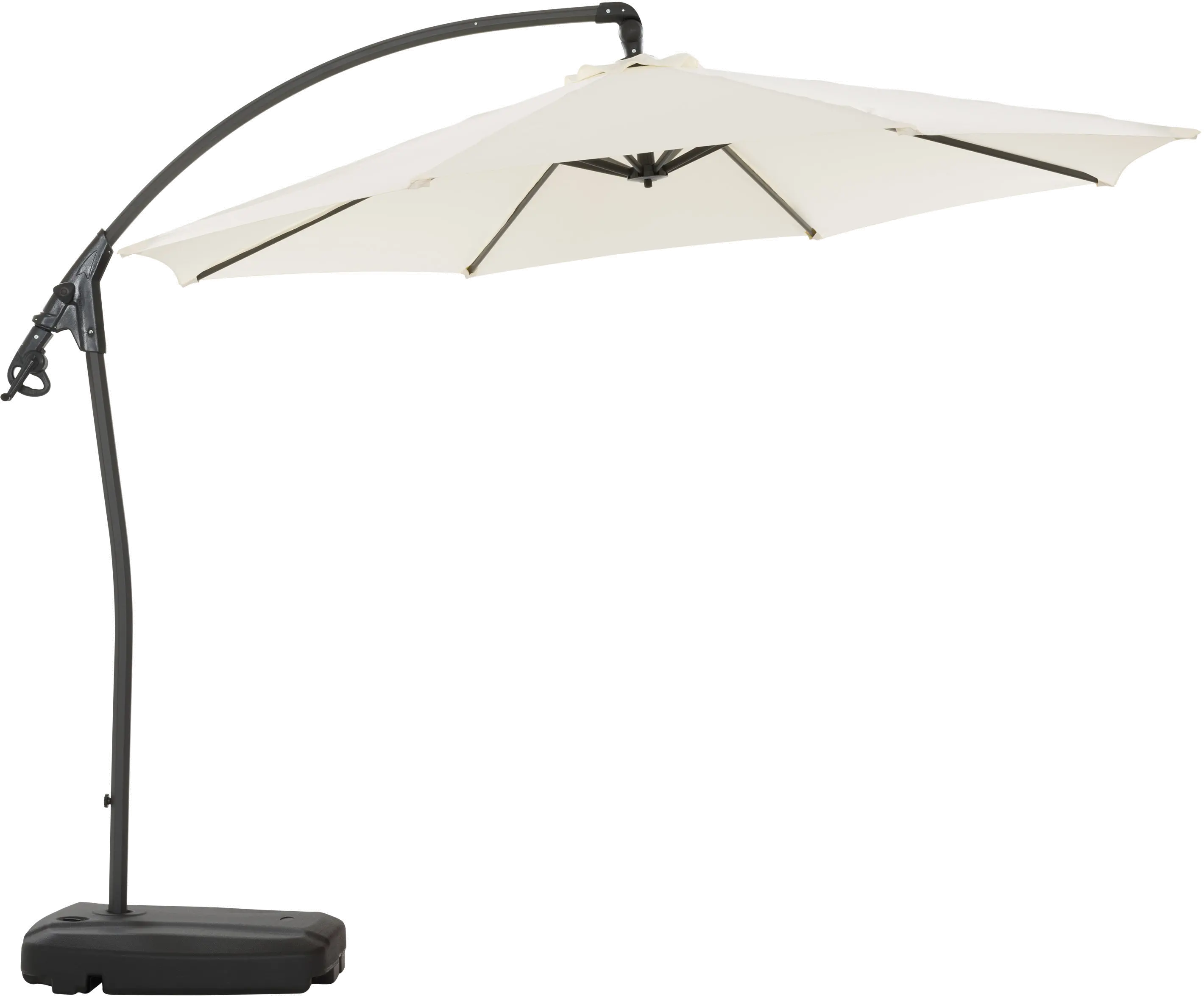 9.5 ft Cantilever Patio Umbrella in White