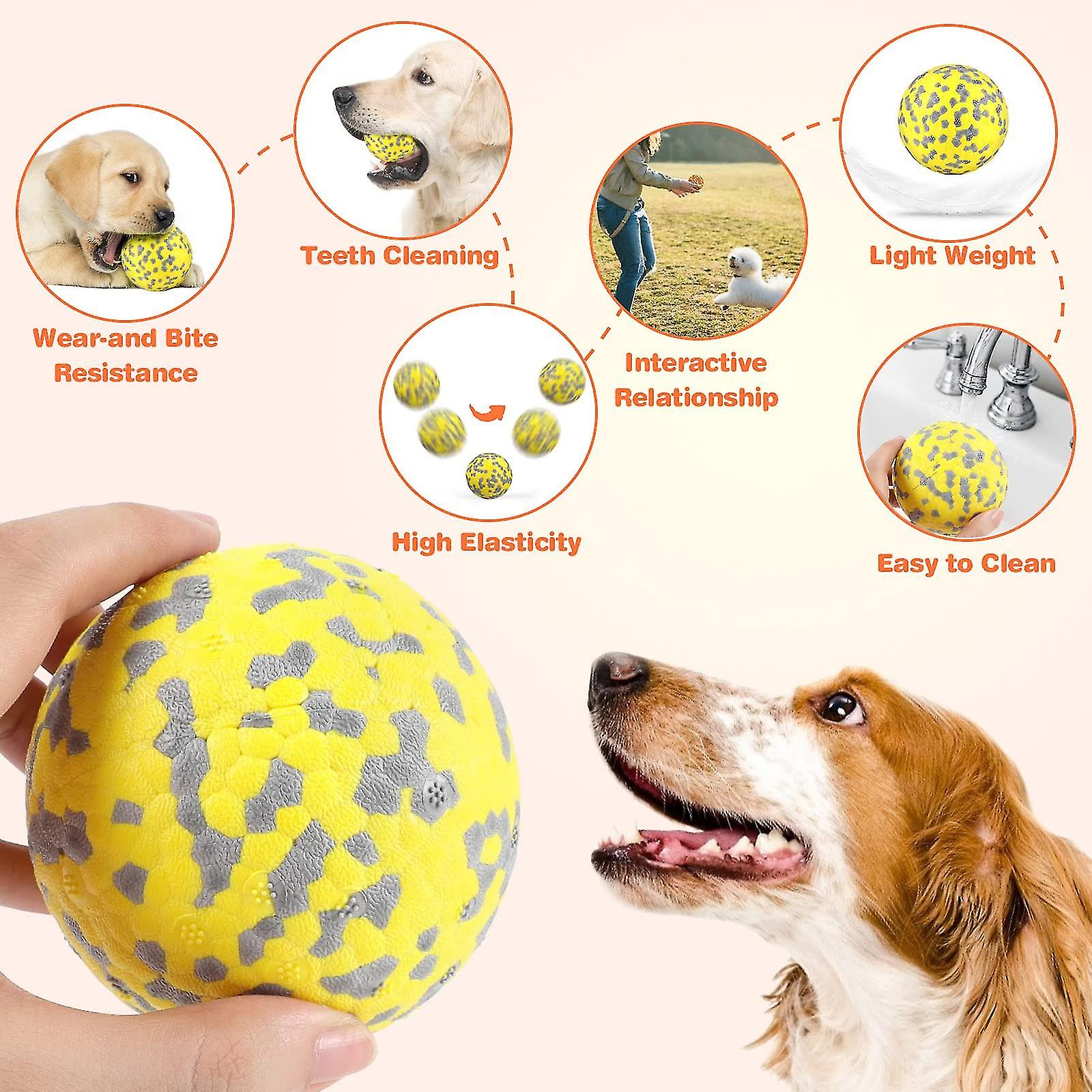 High Dog Ball， New Material Dog Toy， Indestructible Dog Toy， Dog For S And Medium Dogs