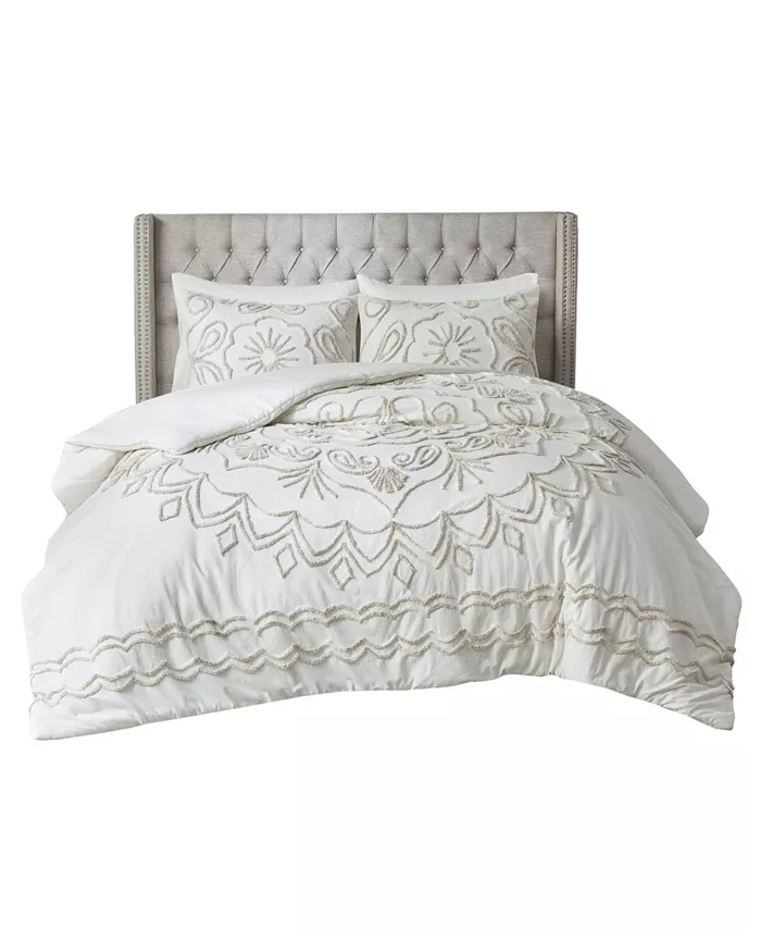 Madison Park Violette 3-Pc. Duvet Cover Set， Full Queen