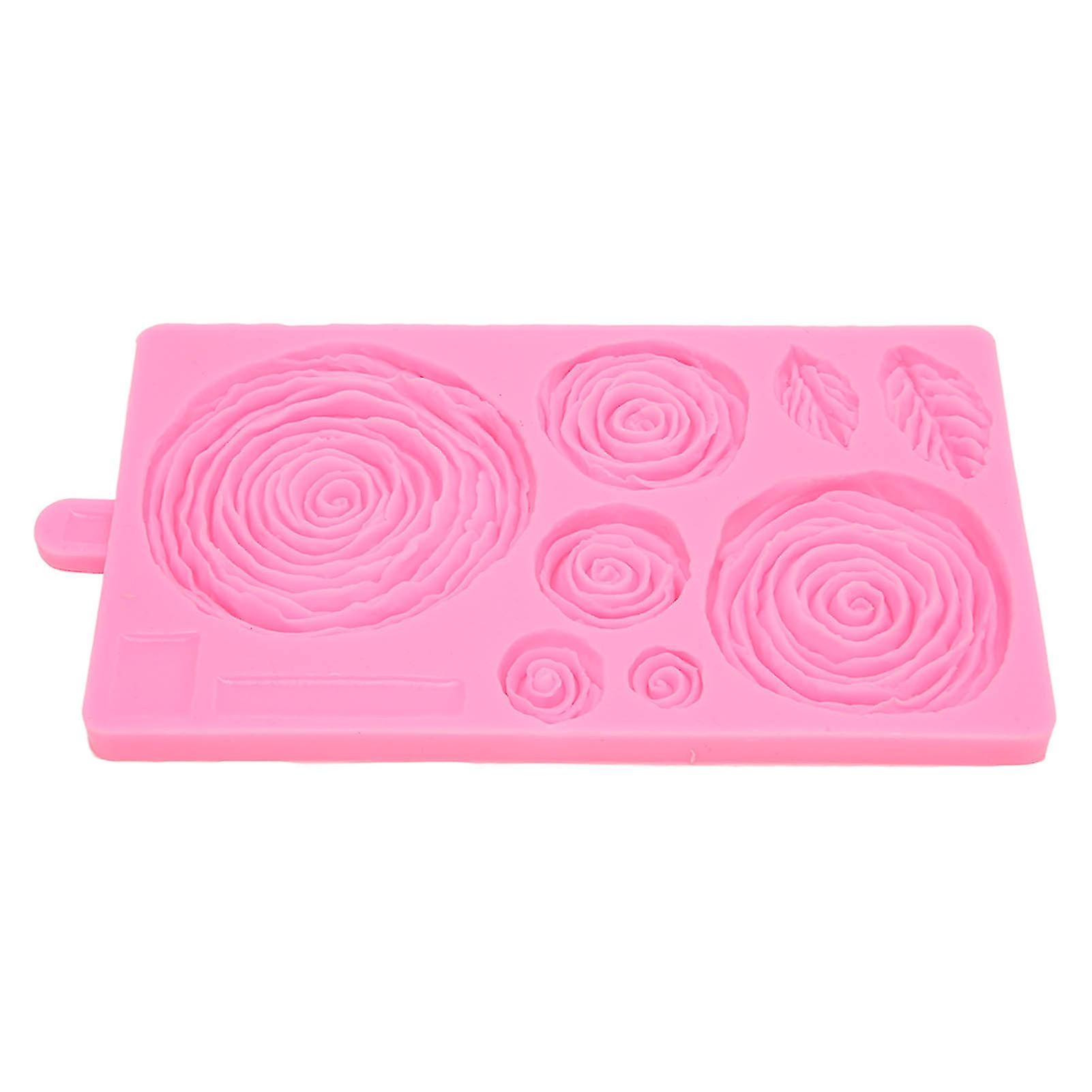 Roses Mold Stick Proof Toxic Free Odorless Dishwasher Safe Silicone Leaf Flower Mould for DIY Cake Chocolate