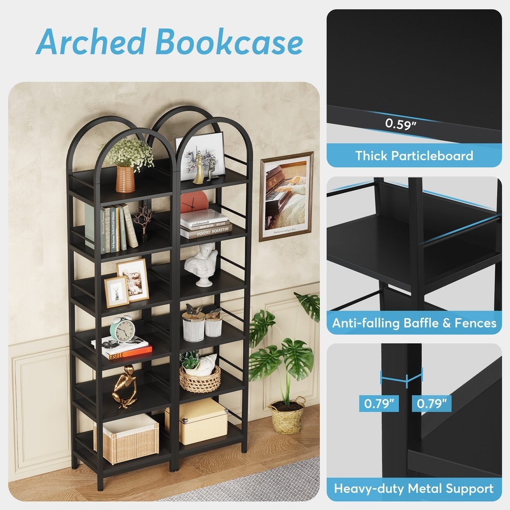 6 Tier Open Bookshelf  78.7\