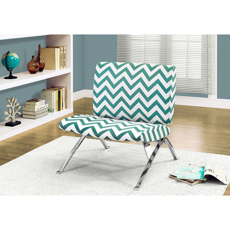 Monarch Chevron Armless Accent Chair