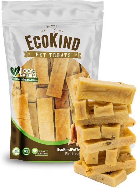 EcoKind Gold Bacon Flavored Yak Chews Dog Treat， Small