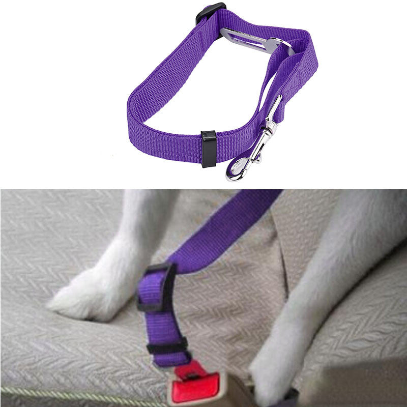 Kuluzego Vehicle Car Seat Belt Seatbelt Lead Clip Pet Cat Dog Safety PP