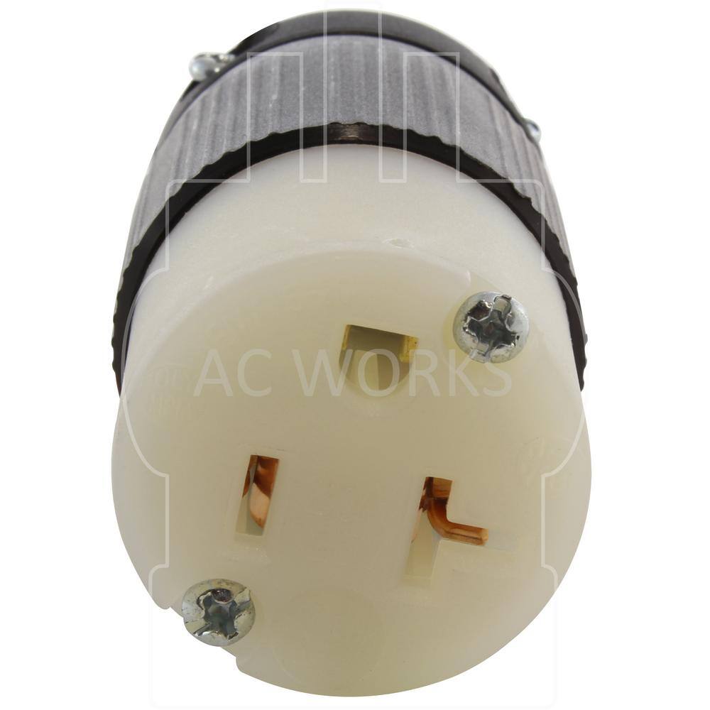 AC WORKS 15 20 Amp 125-Volt NEMA 5-1520R 3-Prong Industrial Grade Heavy Duty Household Female Connector AS520R