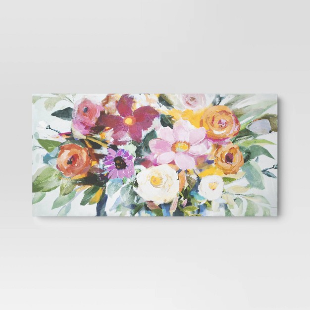 X 24 quot Floral Bunch Unframed Wall Canvas