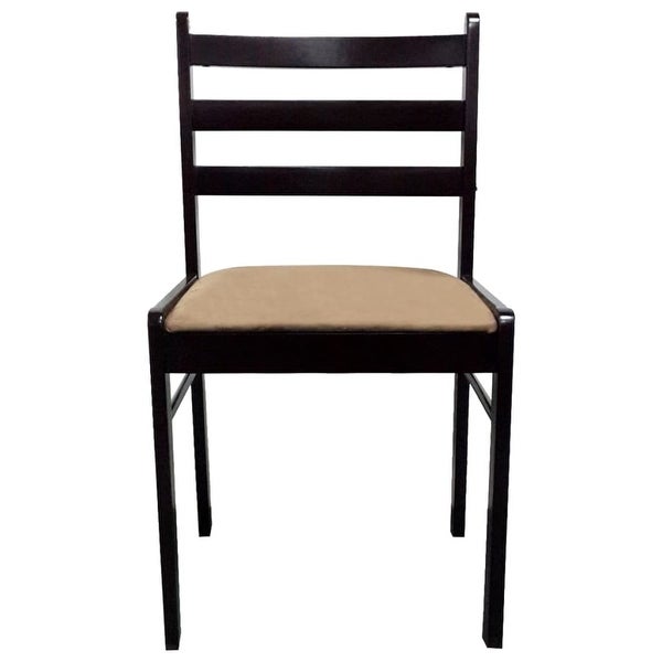 2/4/6 pcs Wooden Dining Chairs Square 2 Colours Selectable - 17.3