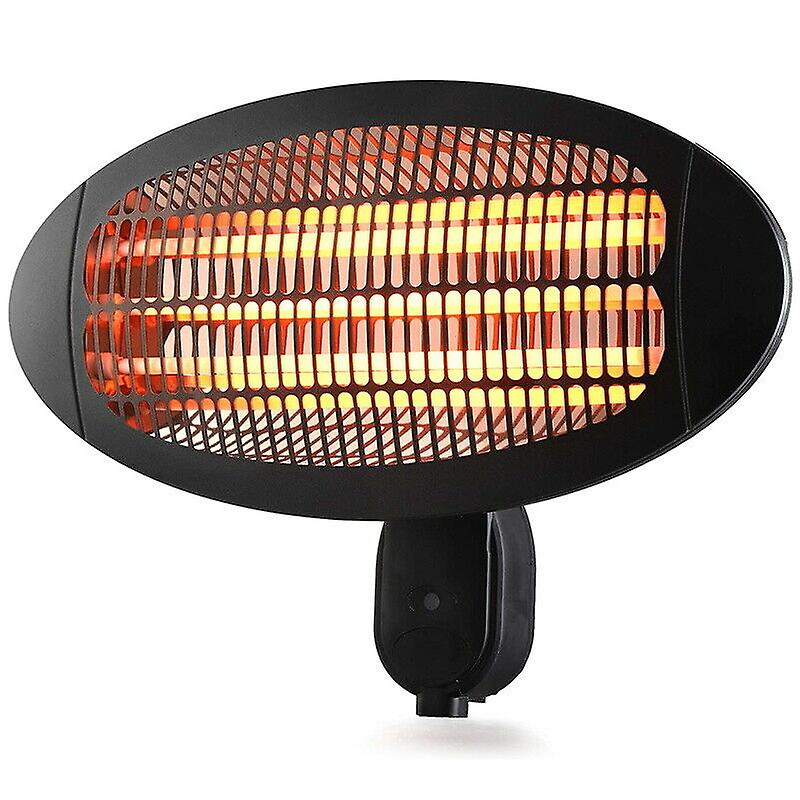 Patio Heater Garden Hanging Outdoor 2000w Electric Black Wall Mounted Heating Uk