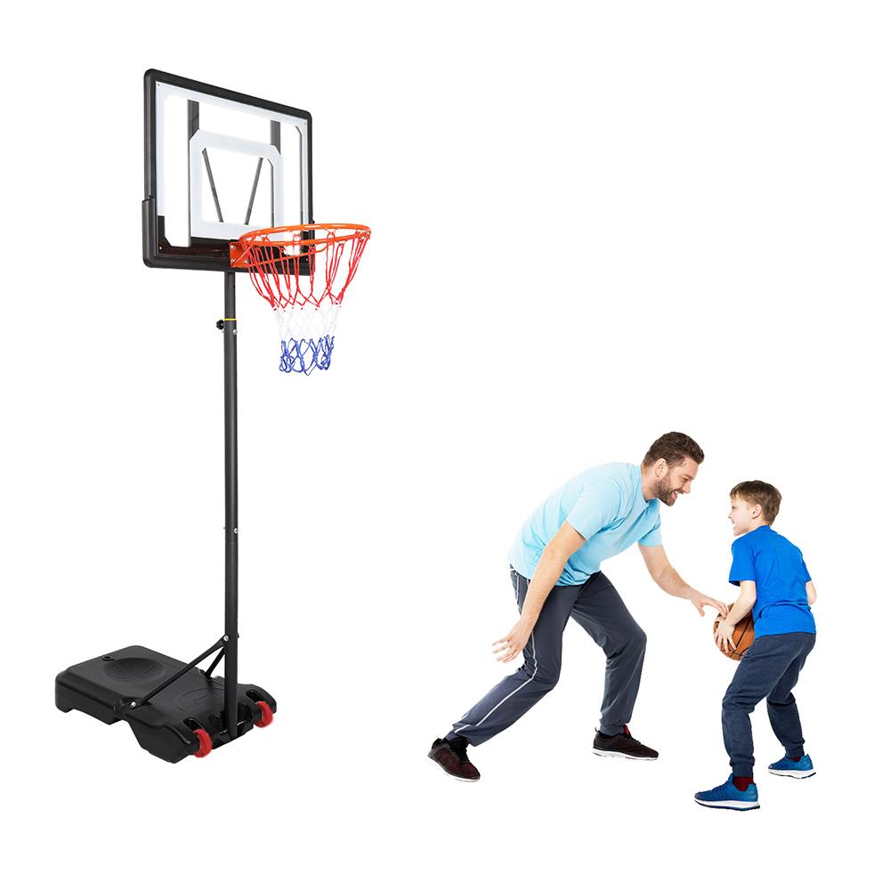 Zimtown Portable Basketball Hoop Stand 5.2ft -6.9ft Height Adjustable， Lightweight Movable Kids Youth Basketball Goal System， with 32