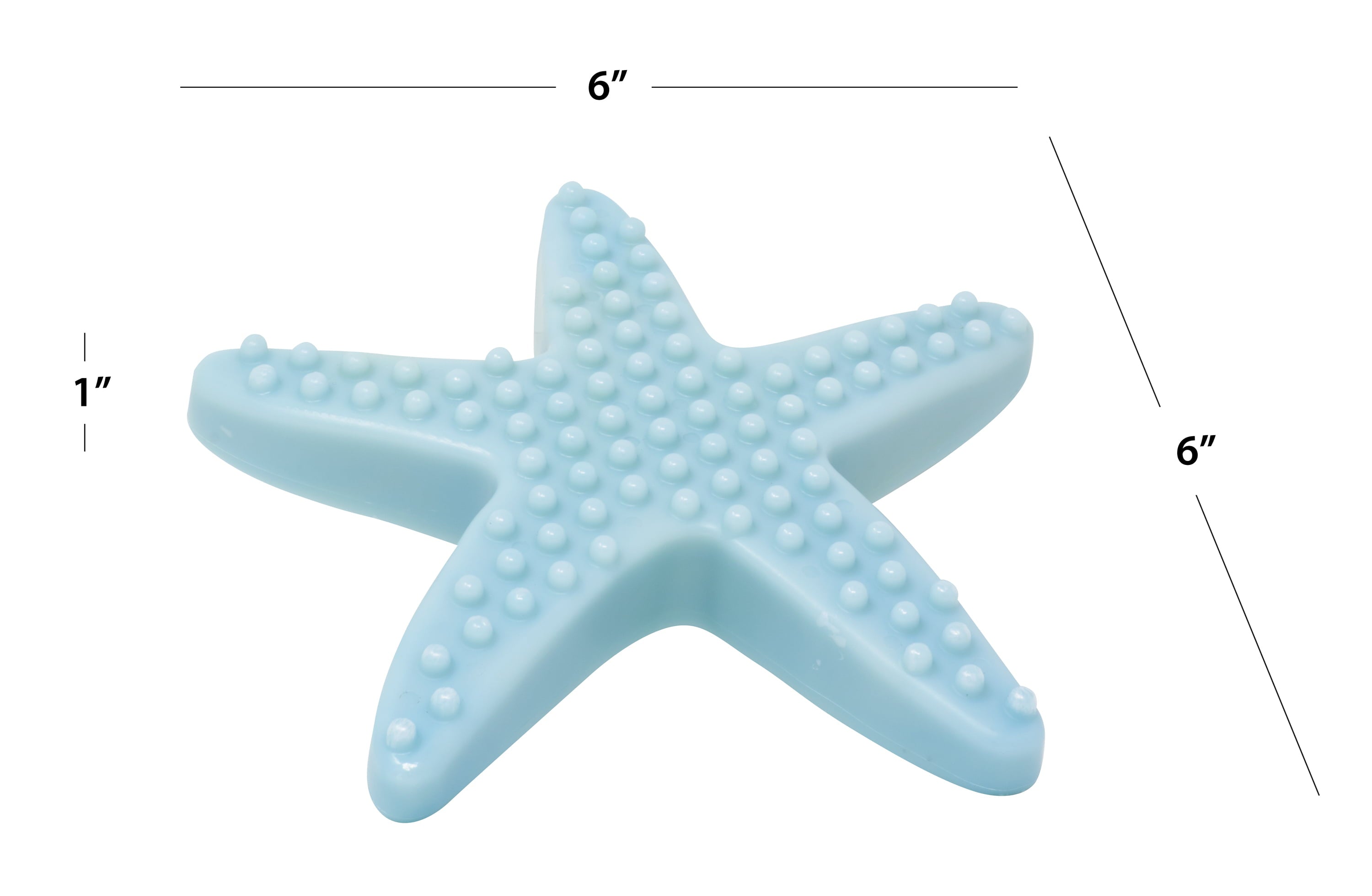 Vibrant Life Starfish Tough Buddy Recycled Chew Toy， Medium