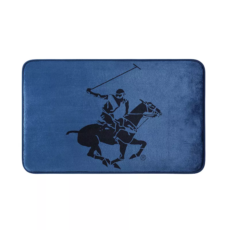 Polo Player Memory Foam Bath Rug