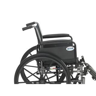 Drive Medical Cruiser III Wheelchair with Removable Flip Back Arms Full Arms and Elevating Legrests k320dfa-elr