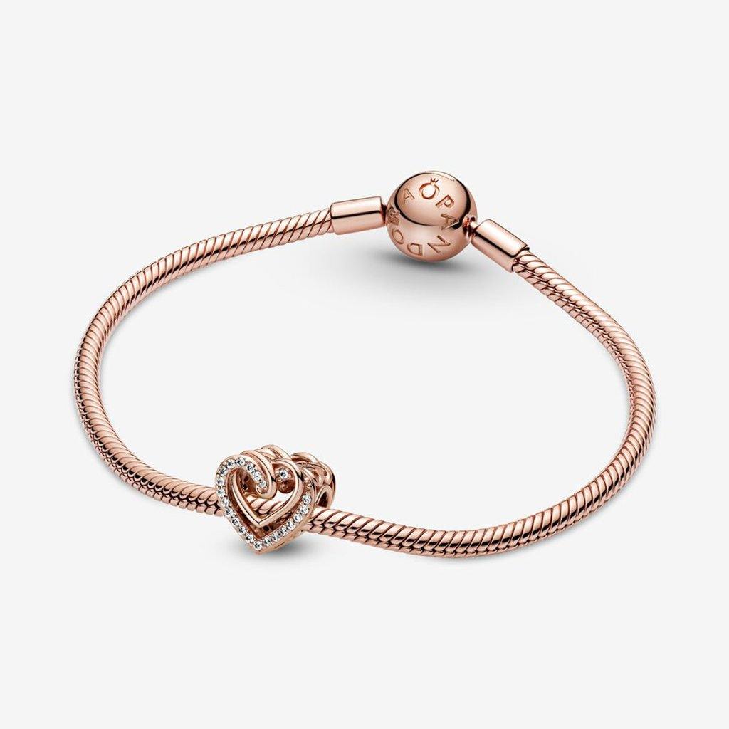 PANDORA  Sparkling Entwined Hearts Charm