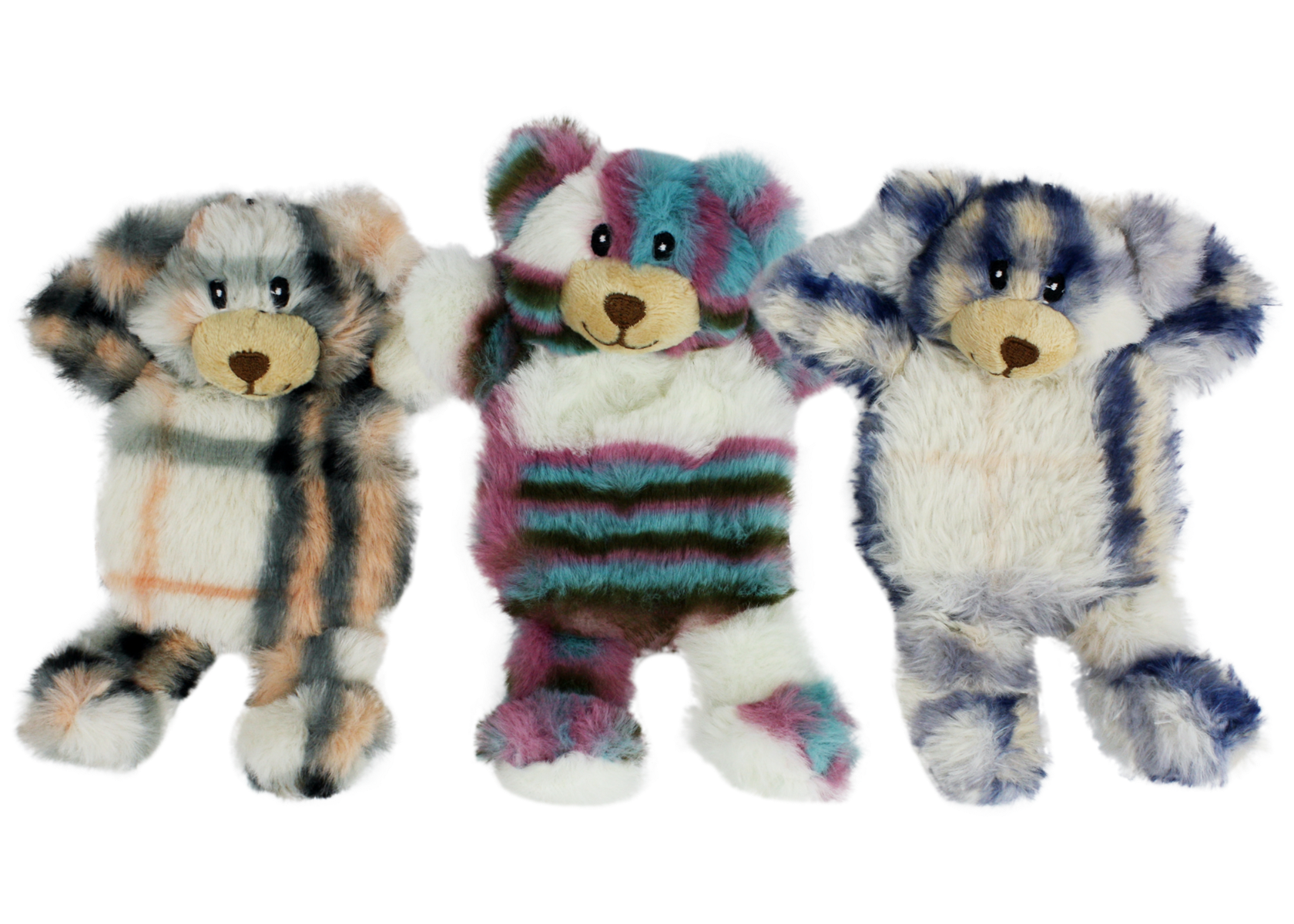 multipet 7 Mini Berman Bears Dog Toy