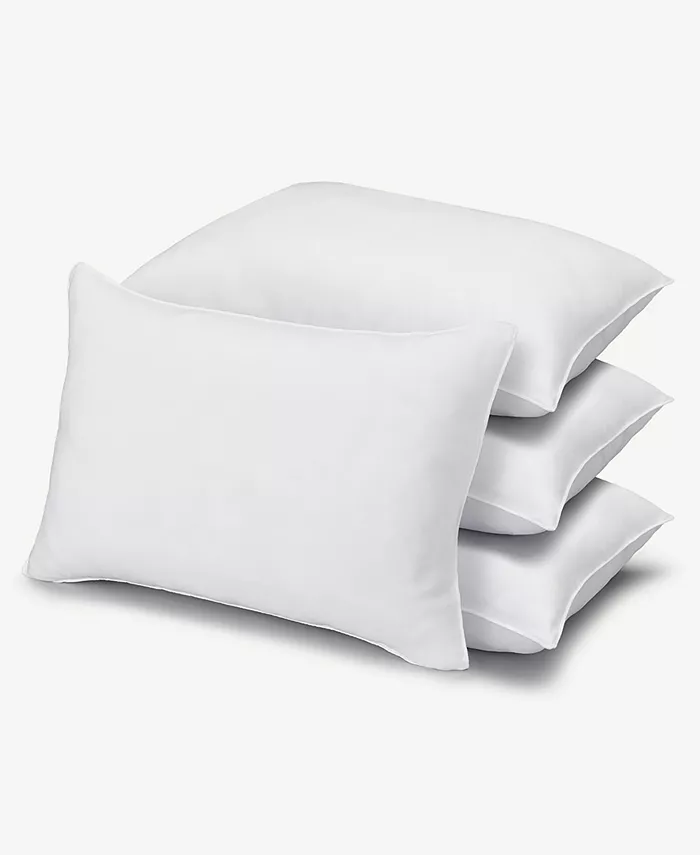 Ella Jayne Signature Plush Allergy-Resistant Firm Density Side Back Sleeper Down Alternative Pillow， Standard - Set of 4