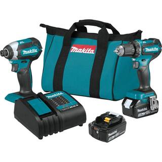 Makita 18V LXT Lithium-ion Brushless Cordless 2-Piece Combo Kit 3.0Ah Driver-Drill Impact Driver XT281S