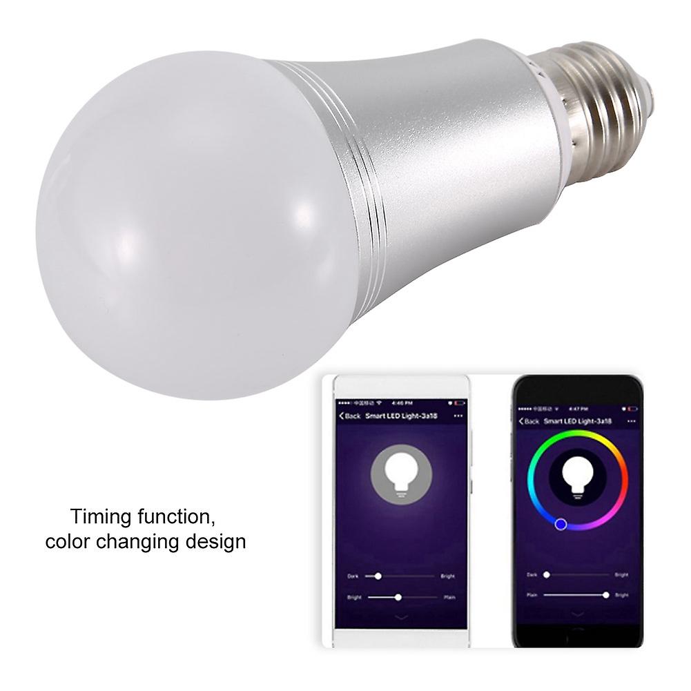 Smart Wi-fi Led Light Bulb Ac100-264v E27 9w Rgb+w Smartphone Controlled Lamp Bulbs