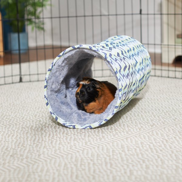 Frisco Geometric Small Pet Crinkle Plush Tunnel