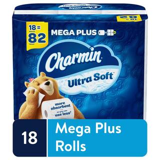 Charmin Ultra-Soft Toilet Paper Rolls (275-Sheets Per Roll) (18-Mega Plus Rolls) 003077201628