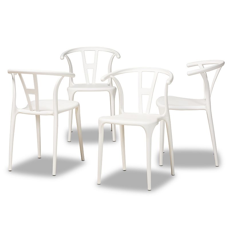 Baxton Studio Warner Dining Chair 4-Piece Set