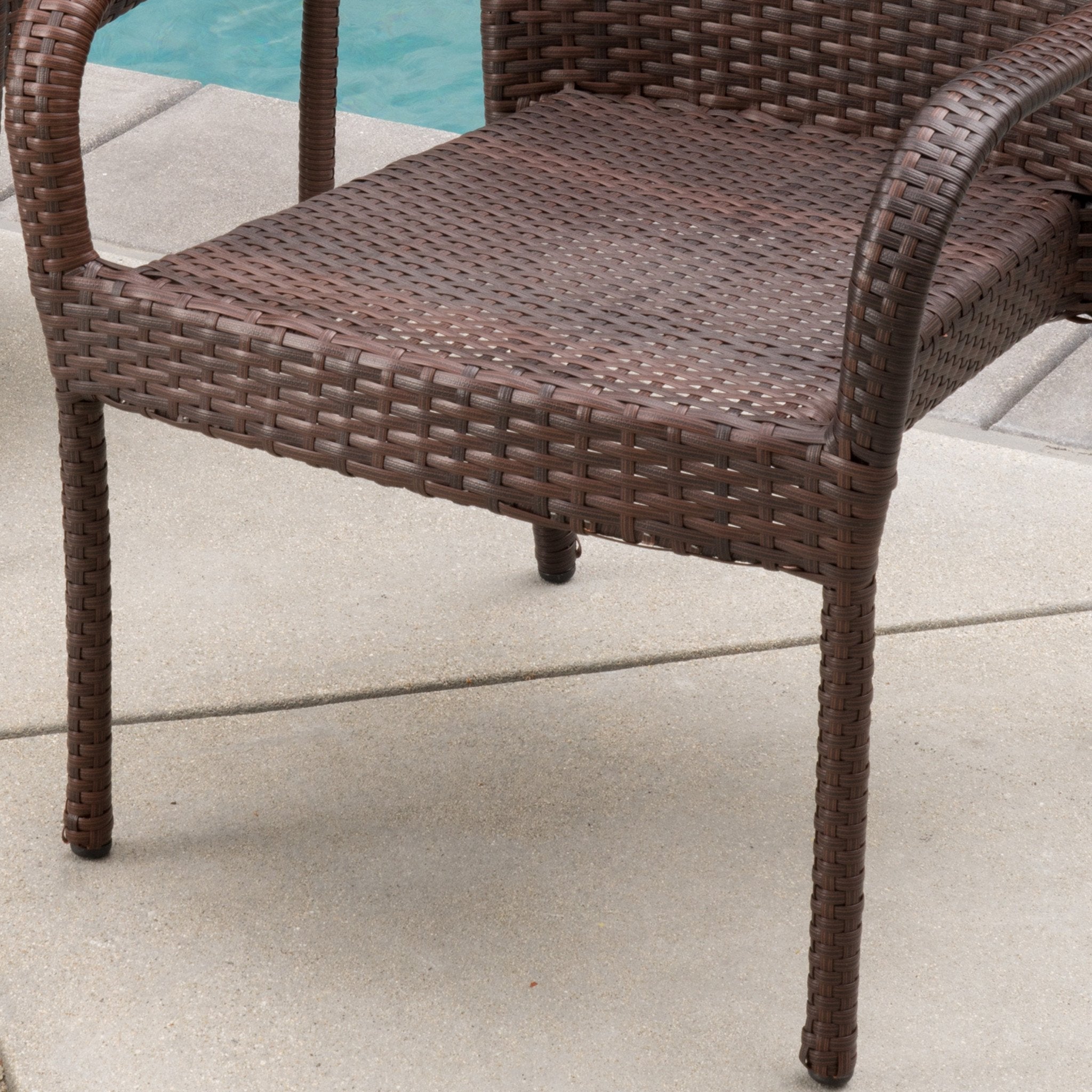 Ferndale Outdoor Multibrown Wicker  5pc Dining Set