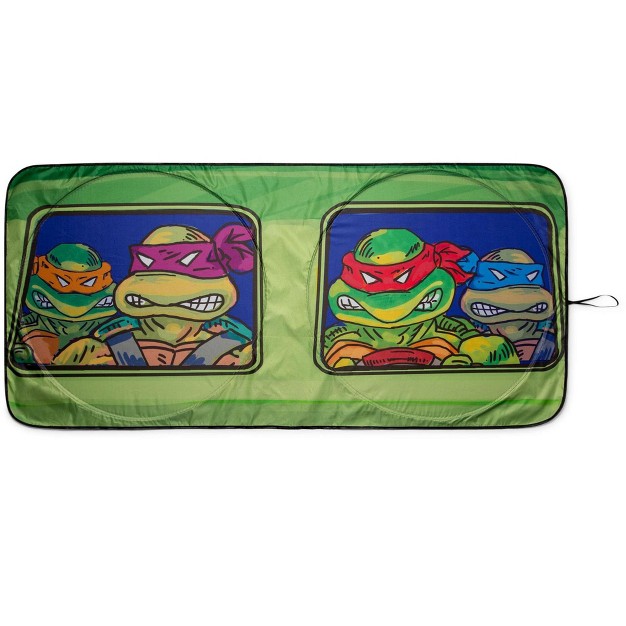 Surreal Entertainment Teenage Mutant Ninja Turtles Sunshade For Car Windshield 64 X 32 Inches