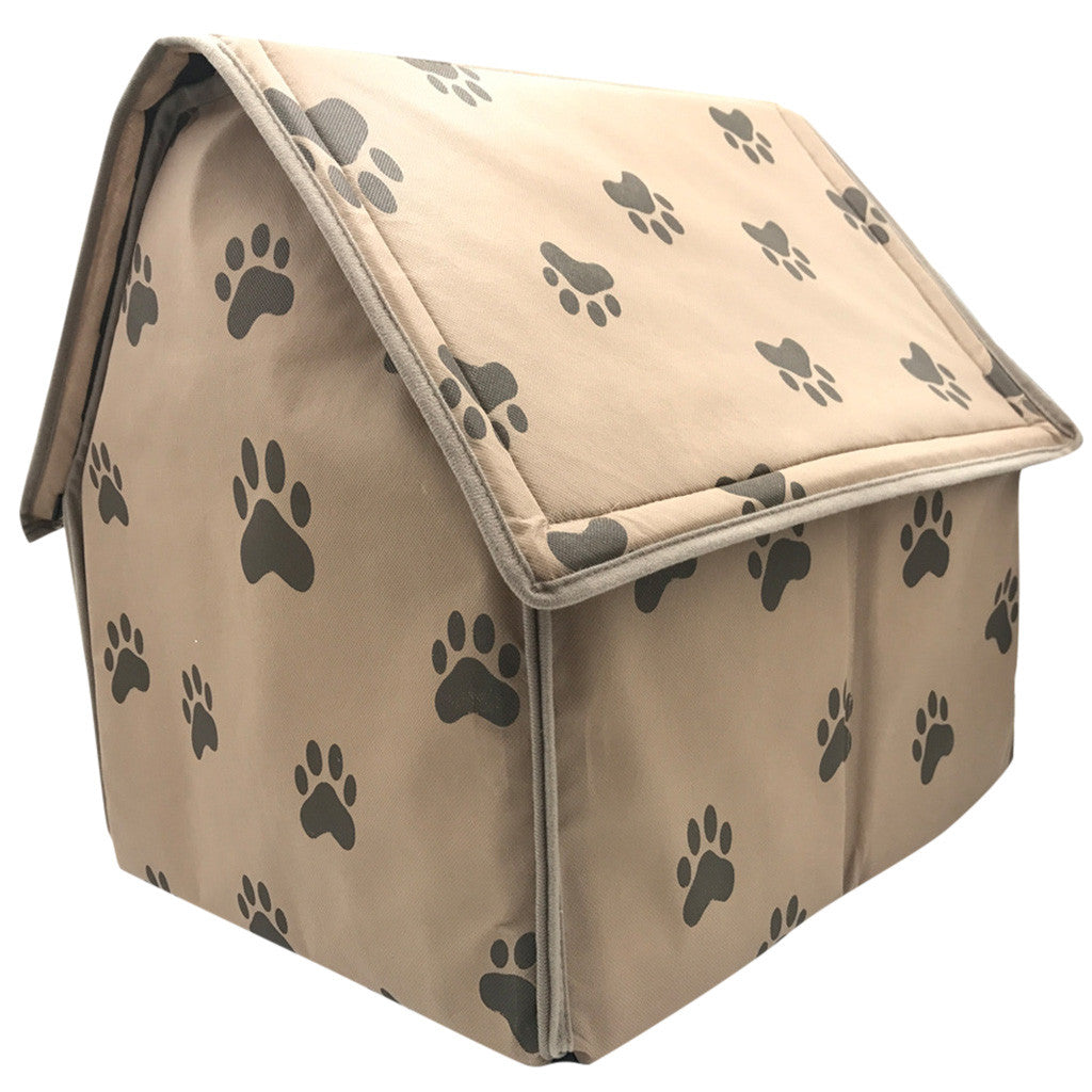 Foldable Dog House Small Footprint Pet Bed Tent Cat Kennel Indoor Portable Trave