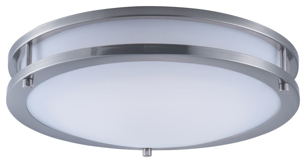 Linear LED Flush Mount  Satin Nickel   Transitional   Outdoor Flush mount Ceiling Lighting   by Lighting and Locks  Houzz