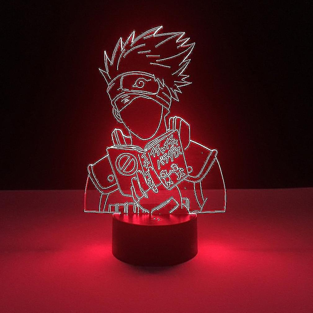 Kakashi Naruto Kids Bedroom Nightlight Table Lamp 3d Led Night Light