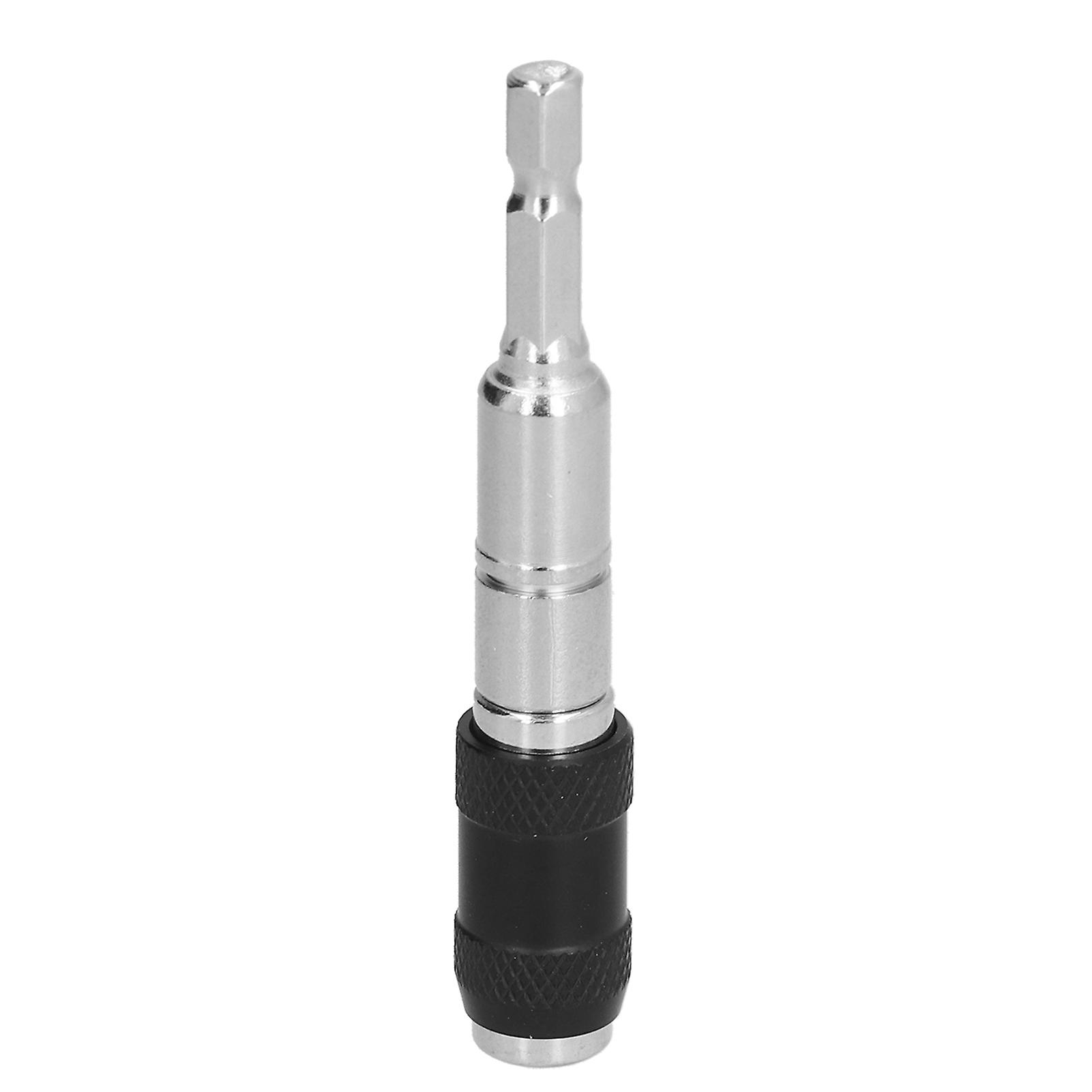 Bit Extension Rod Magnetic Hex Shank Rotating Flexible Drill Bit Selflocking Holder 1/4in