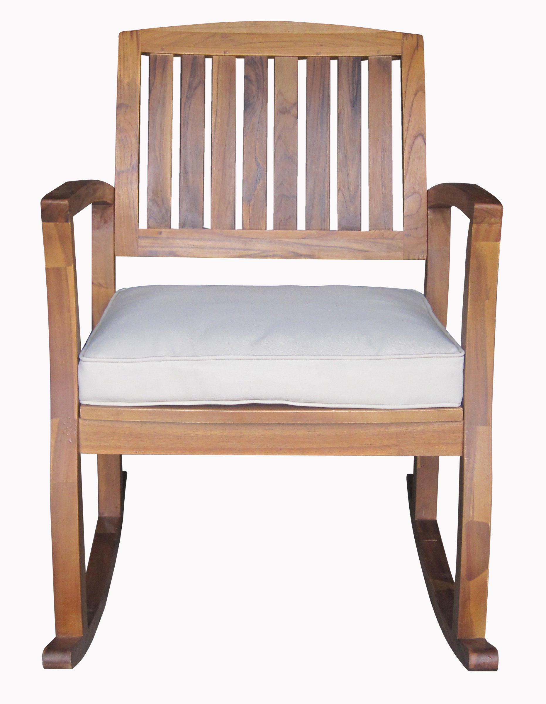 Sadie Outdoor Acacia Wood Rocking Chair with Cushion