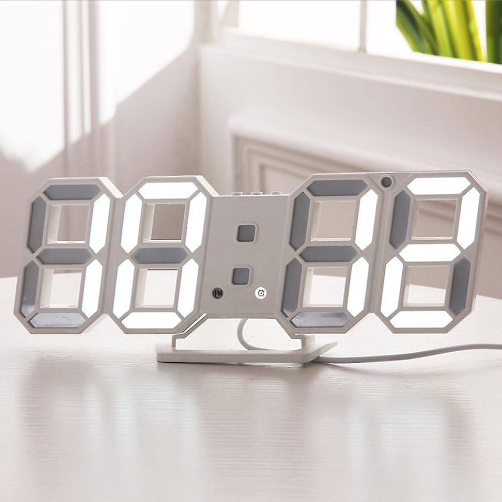 Unique 3d led wall alarm clock