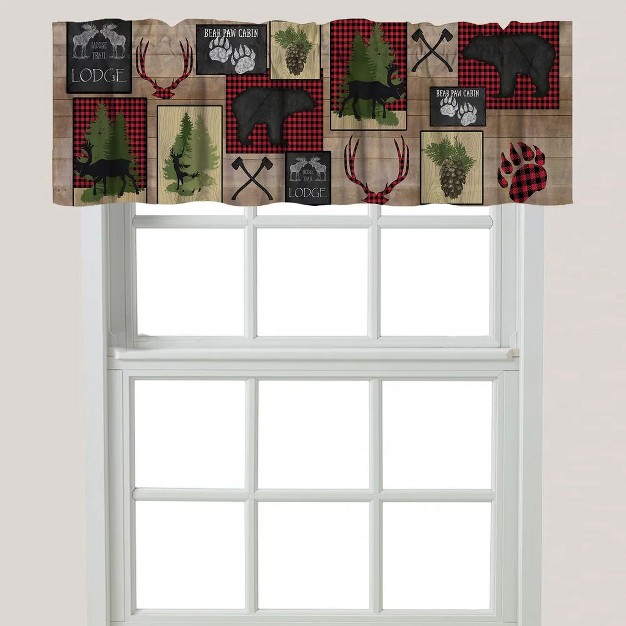 Laural Home Lumberjack Plaid Wndow Valance